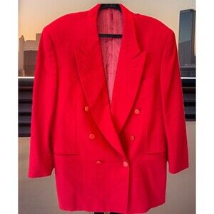 Canali Proposta Men's Red Blazer Made In Italy Size 56R 46R (US)